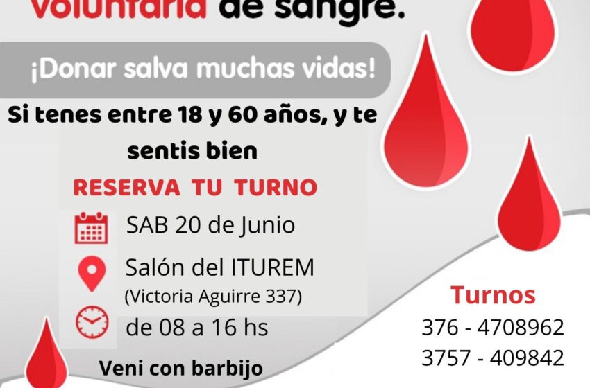  Campaña de donación voluntaria de sangre