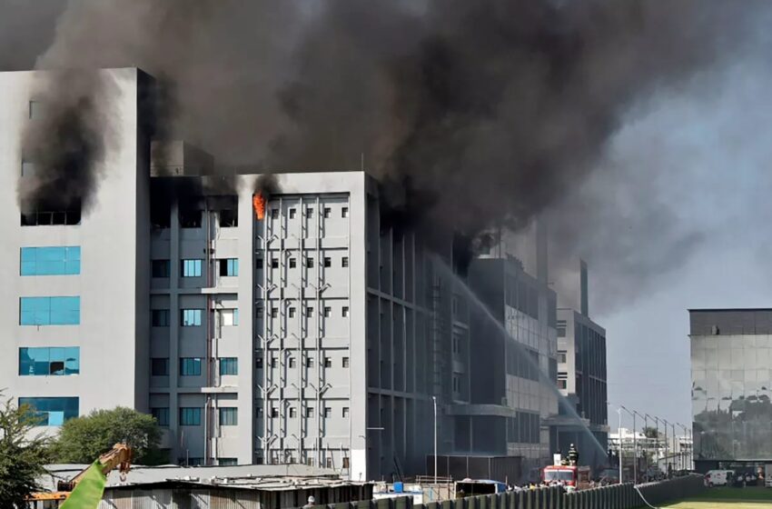  Se incendió en la India la sede del mayor fabricante de vacunas del mundo