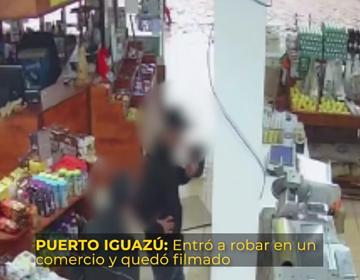  Video: Entró a robar en un comercio, quedó filmado y terminó preso