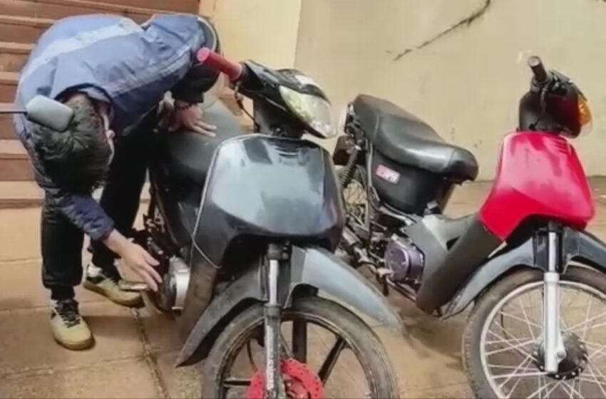  Video: Arrestaron a un hombre acusado por el robo de motos en Iguazú, recuperaron 9 vehículos