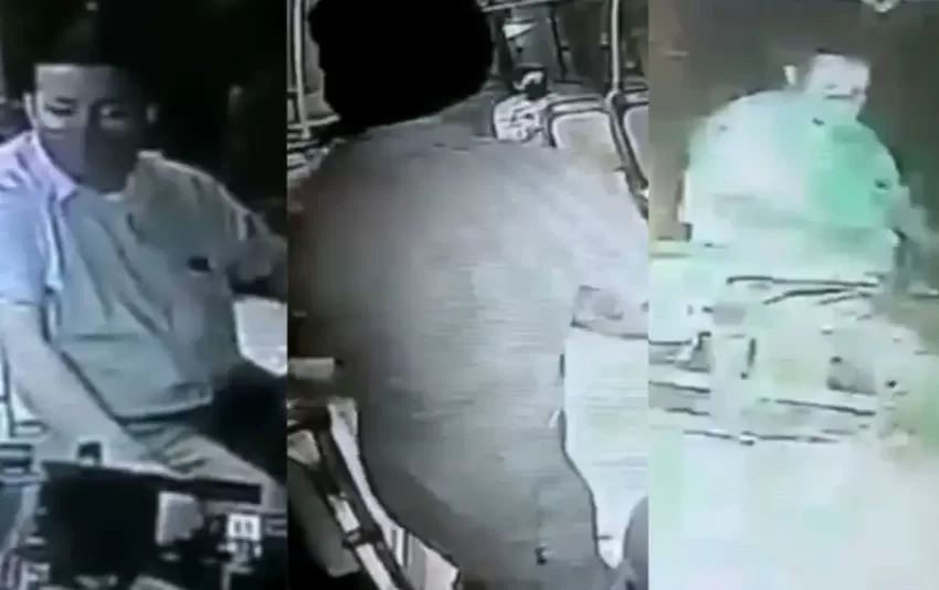 Video: Salta, Subió a un colectivo, roció con nafta le prendió fuego