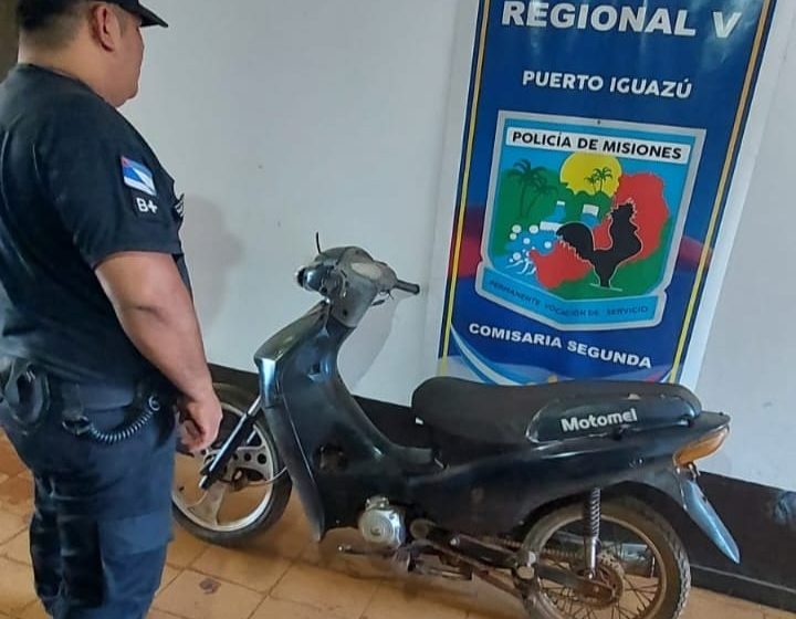 Recuperaron una motocicleta robada que era ofrecida en redes sociales