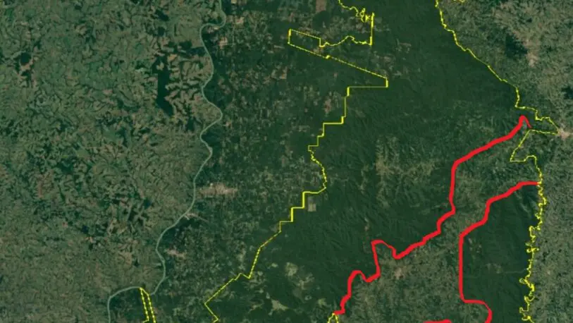  Sin control: Foto satelital muestra cómo avanza el desmonte en el Corredor Verde