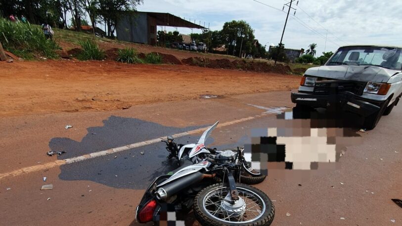  Oberá: motociclista falleció en un choque con un automóvil