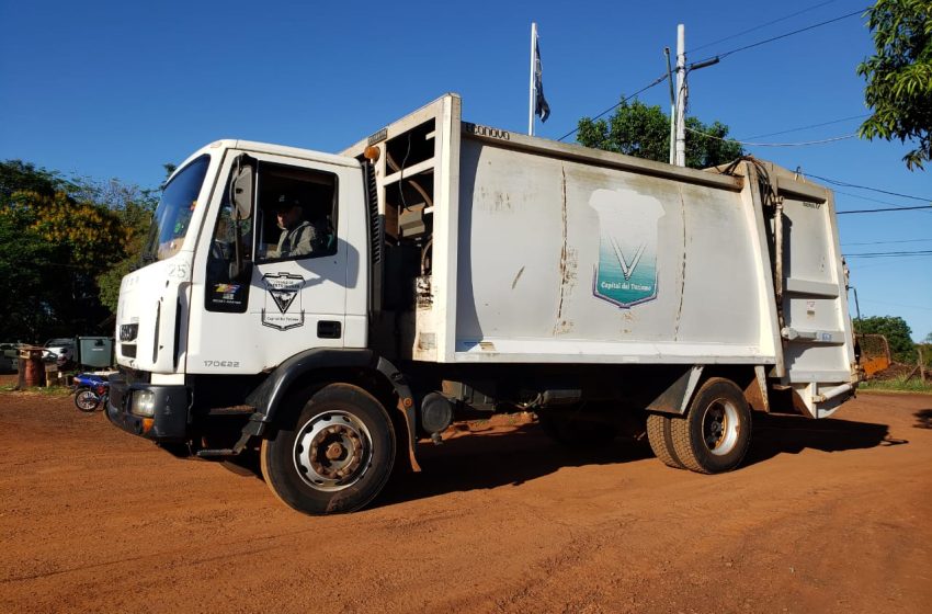  Por periodo vacacional se disminuirá la recolección de residuos en algunos barrios de Iguazú
