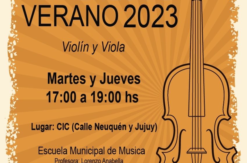  Talleres de Verano: Clases gratuitas de Violín y Viola