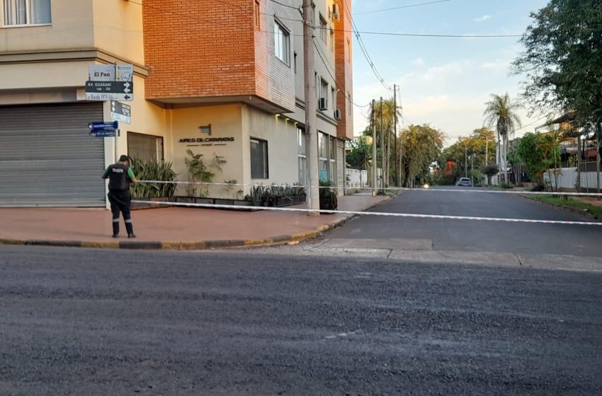  Cierran la circulación sobre la Av. Guaraní por trabajo de asfaltado