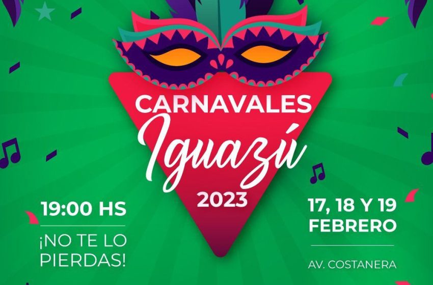  En caso de que las condiciones climáticas no acompañen, los carnavales de Iguazú se trasladarán para los días lunes y martes