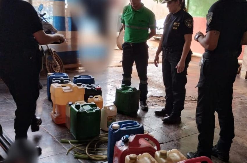 Incautaron 15 bidones de combustible por venta ilegal en Iguazú