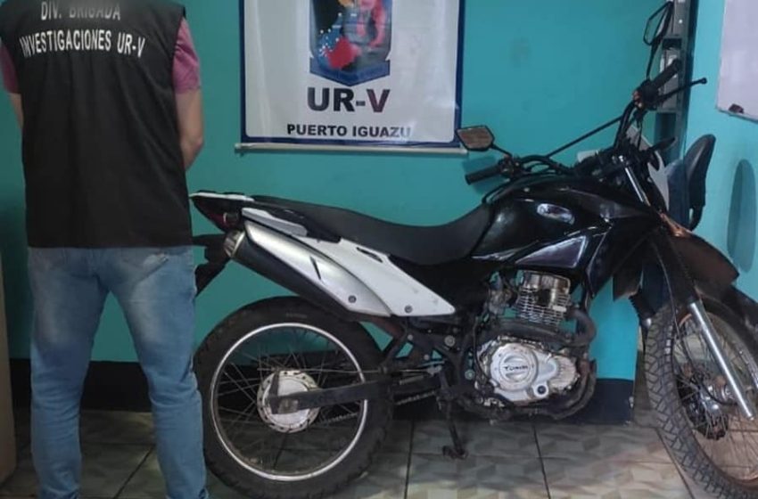  Recuperan en Foz do Iguaçu una moto robada en Iguazú