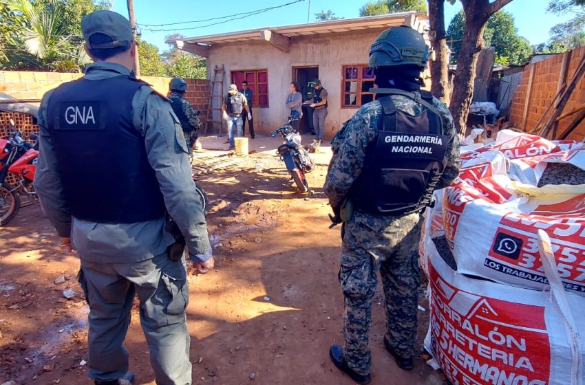  Gendarmería realizó allanamientos por narcomenudeo en Iguazú