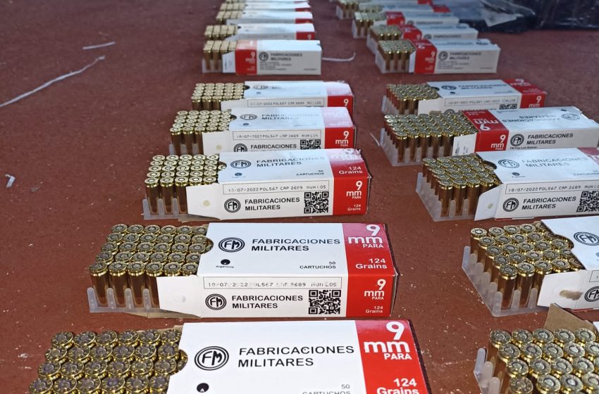  Gendarmería halló municiones que eran enviadas por encomienda