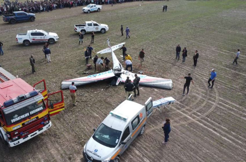  Cayó una avioneta de acrobacia: hay dos fallecidos