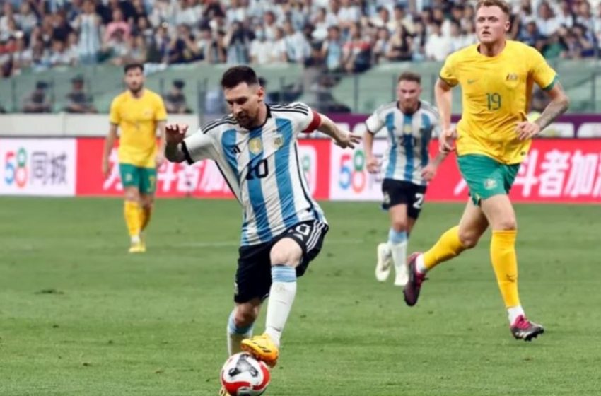  Argentina venció a Australia en el amistoso con un Messi brillante