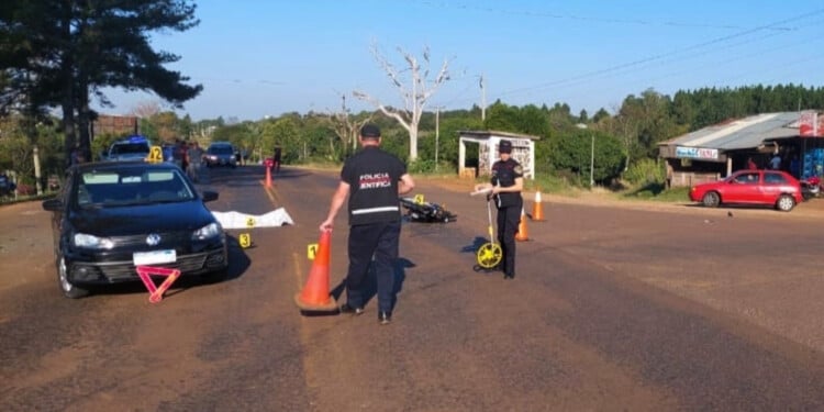  Falleció motociclista tras chocar con un automovilista alcoholizado en Panambí