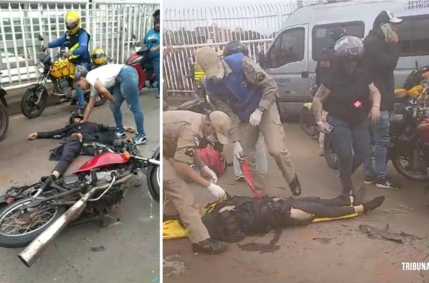  Motociclista muerto y otro herido después de la colisión de dos motos en el Puente de la Amistad