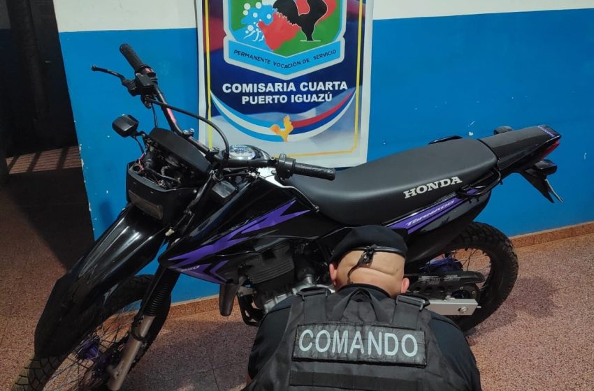  Padre alertó a la Policía por una motocicleta sin justificar en manos de su hijo de 15 Años