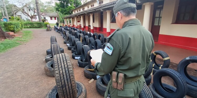  El Alcázar: secuestran más de 200 neumáticos transportados de manera ilegal por encomiendas