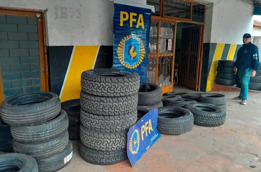  Allanaron sucursal del correo argentino por contrabando de neumáticos