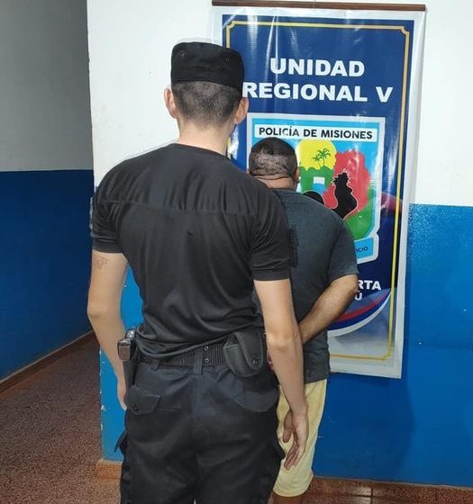  Iguazú: Roció con alcohol a su concubina, causó destrozos en la vivienda familiar, intentó escaparse y terminó detenido