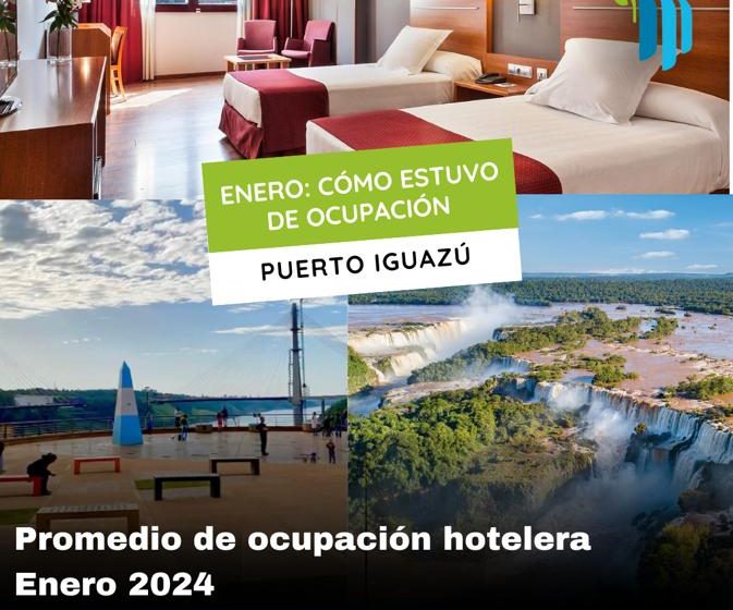  Iguazú: Promedio de ocupación hotelera de Enero 2024