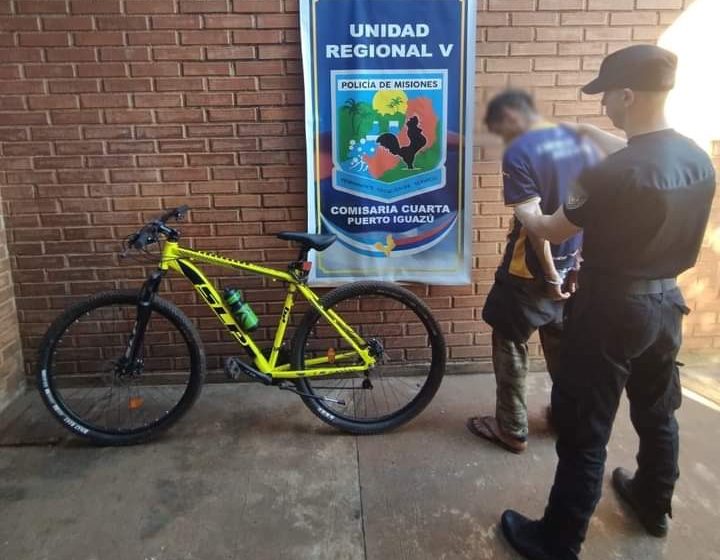  Atrapan en Santa Rosa a «Escracho» con bicicleta robada