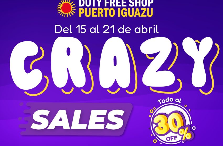  ¡El Duty Free Shop Puerto Iguazú se vuelve “loco”: todo al 30% OFF!