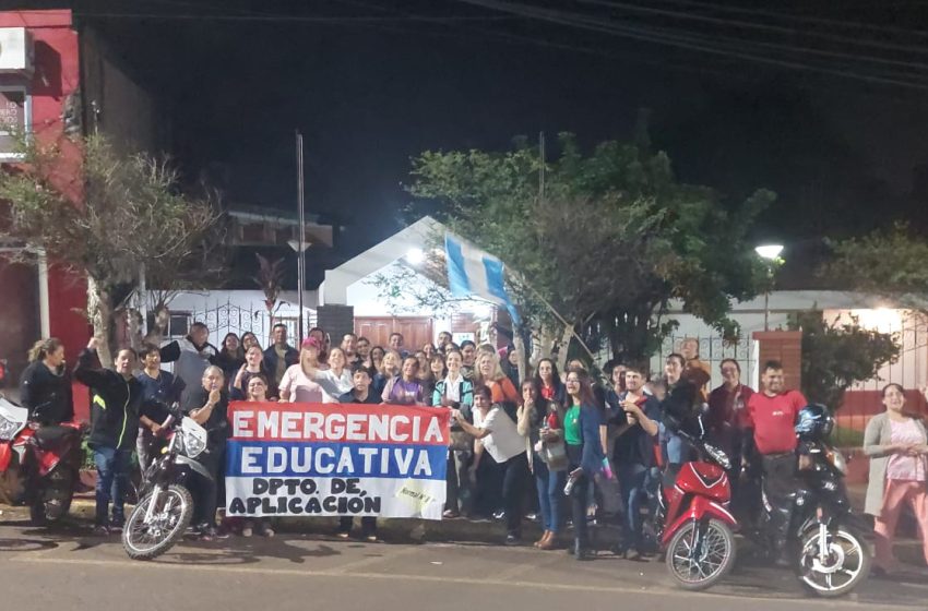  «Dejamos en claro el acompañamiento a los docentes en su lucha», expresó Javier Bareiro, Pte. del HCD de Iguazú