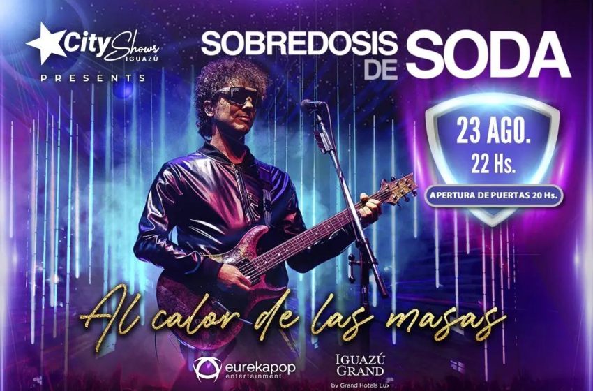  Casino City Center presenta para el mes de agosto un imperdible show de Sobredosis de Soda