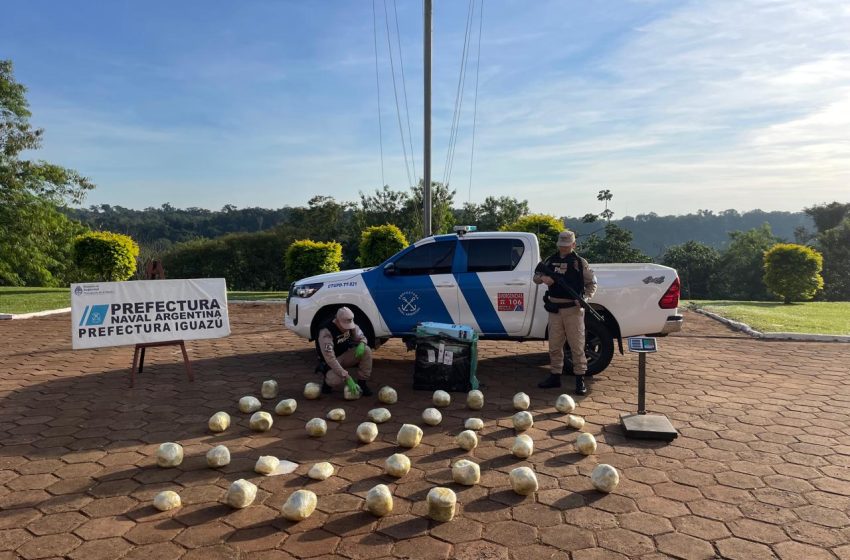  Iguazú: Prefectura secuestró cerca 25 kilos de marihuana