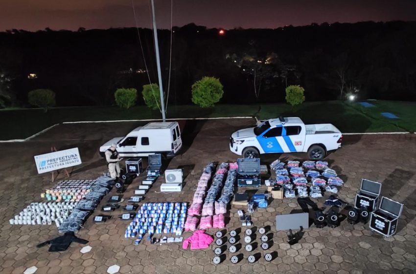  Puerto Iguazú: Prefectura secuestró mercadería de contrabando
