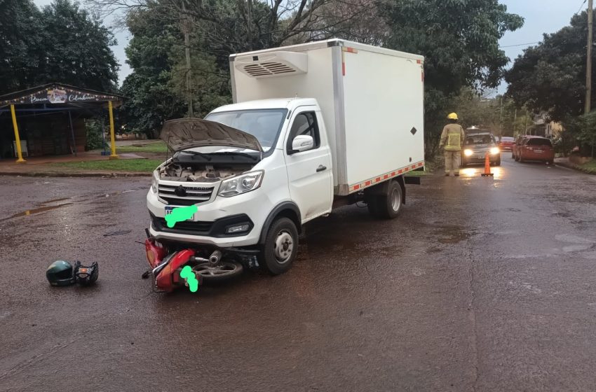  Siniestro de tránsito en Iguazú: un herido trasladado al hospital Marta Schwarz