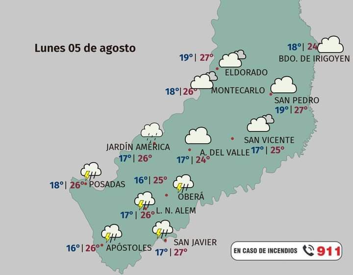  Previsión del Tiempo en Misiones