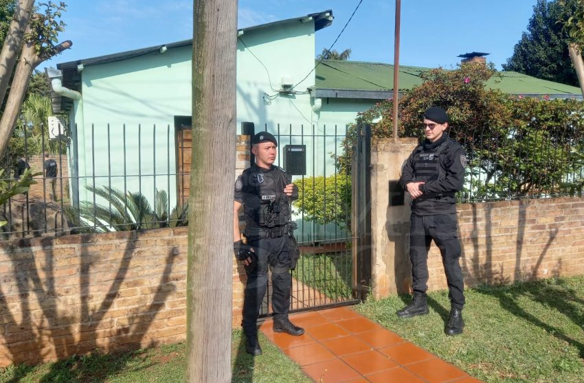  Terminó el allanamiento en Apóstoles: secuestraron varios dispositivos