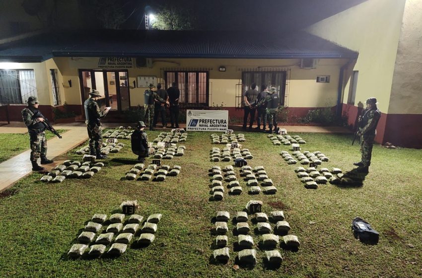  Solos en la madrugada: Secuestran 189 kilos de drogas en Misiones y Chaco