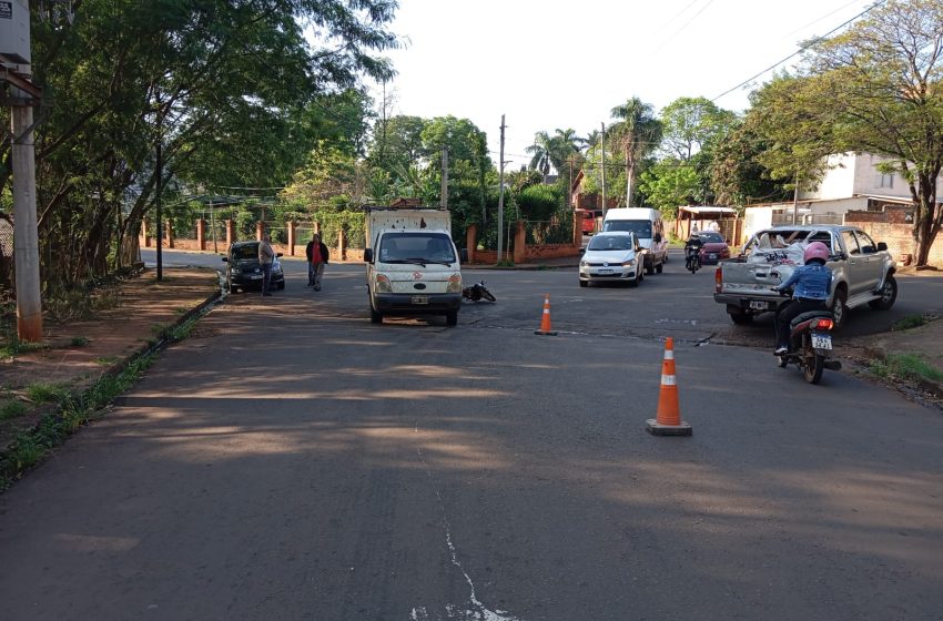  Siniestro de tránsito entre motocicleta y camión en Iguazú