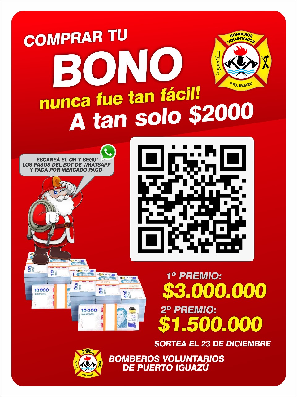 Bono Colaboración de Bomberos Voluntarios: El lunes 23 se sortea el premio principal de $3.000.000 imagen-5