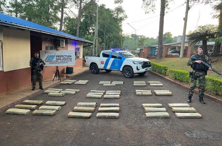   Prefectura incautó un cargamento de marihuana en Puerto Rico