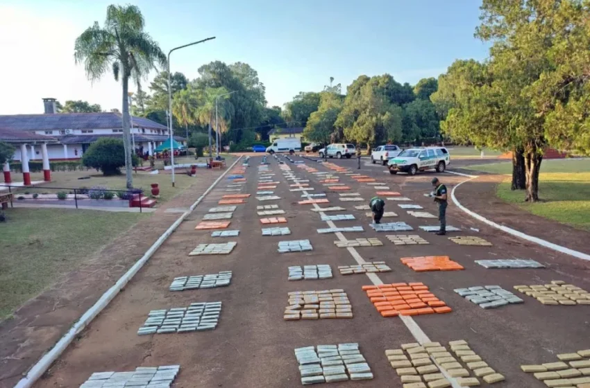  Gendarmería secuestró tres toneladas y media de marihuana en un depósito de Capioví