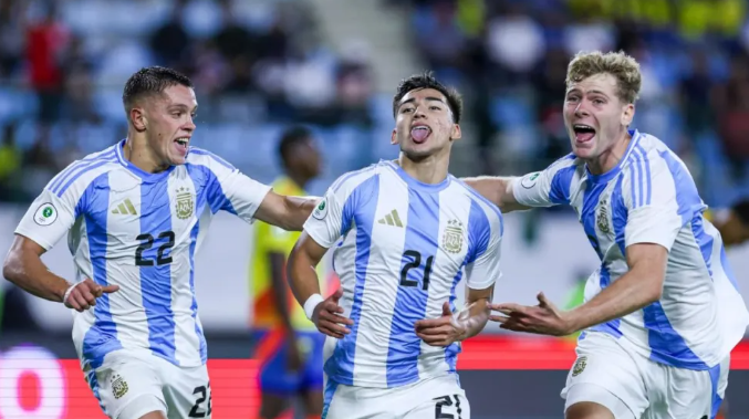  Argentina derrotó a Colombia y se clasificó al Mundial Sub 20