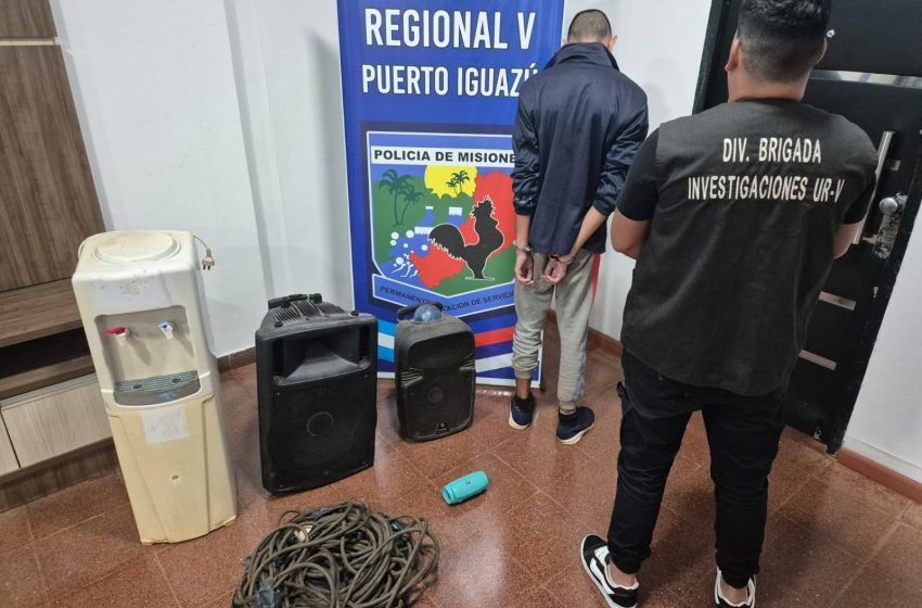  Puerto Iguazú: detienen a tres hombres por múltiples delitos contra la propiedad