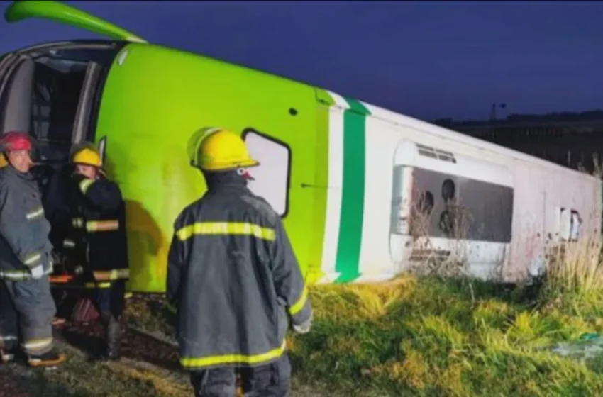 Cinco muertos y al menos 29 heridos, tras el vuelco de un micro de larga distancia en una ruta de General La Madrid