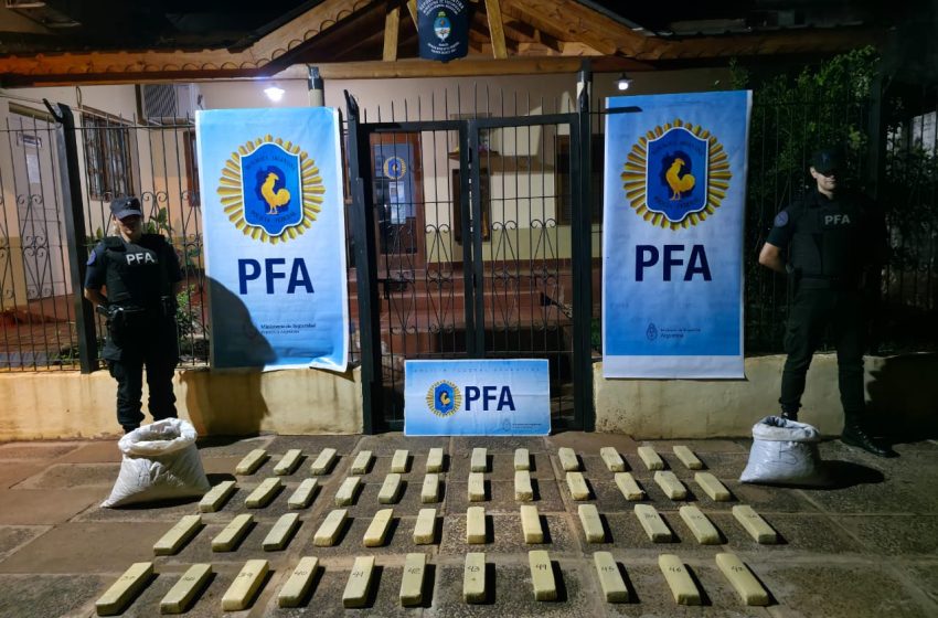 Secuestran más de 40 kilos de marihuana en Iguazú