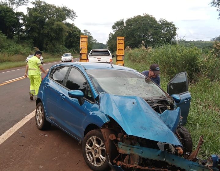 Accidente vial en Ruta Nacional 12: conductor despista sin lesiones