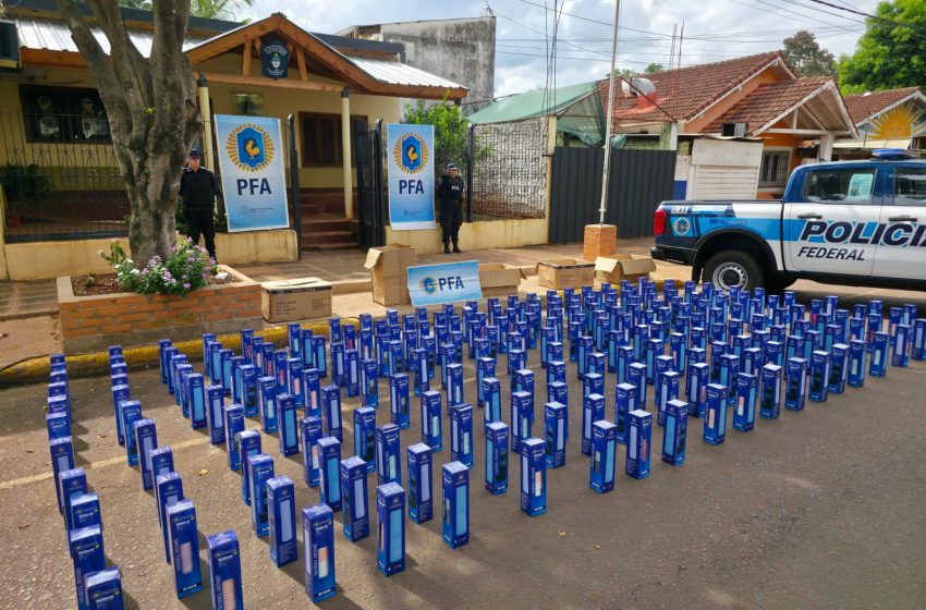Contrabando en Puerto Iguazú: secuestran más de 500 artículos ingresados ilegalmente