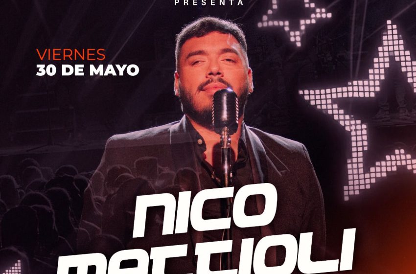  Nico Mattioli se presenta por primera vez en Iguazú: show en vivo en Club Nova