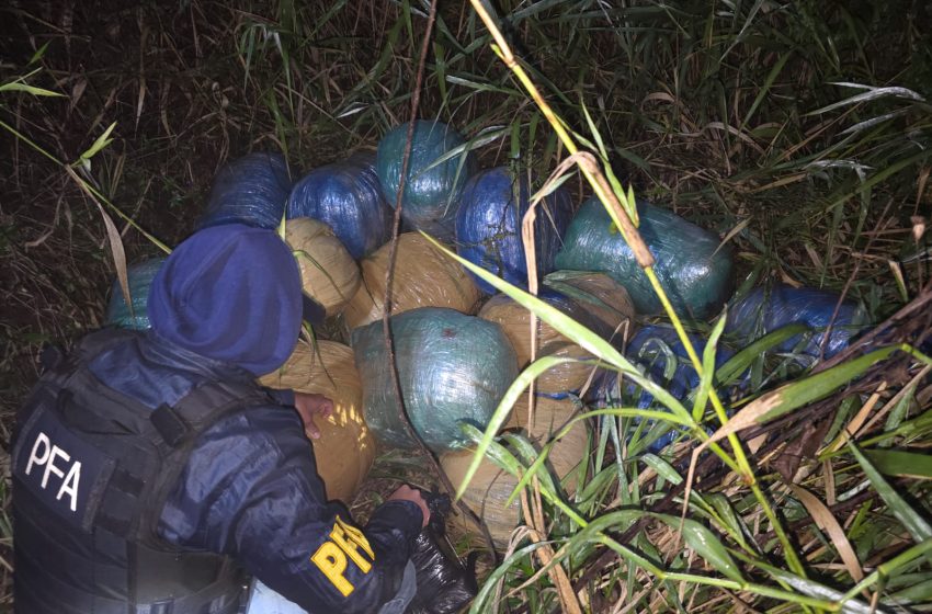  Puerto Esperanza: La Policía encontró 250 kilos de drogas abandonados