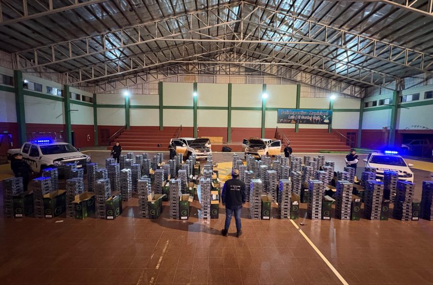  San Pedro: secuestran camionetas cargadas con 40 mil atados de cigarrillos valuados en 79 millones de pesos