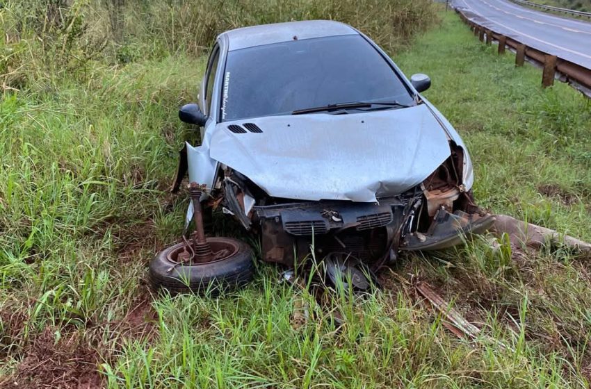  Puerto Esperanza: despiste de un automóvil en la Ruta Nacional 12 sin lesionados