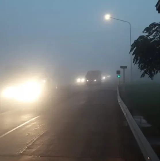 Bancos de niebla reducen visibilidad en la RN 12 entre Posadas y Puerto Rico